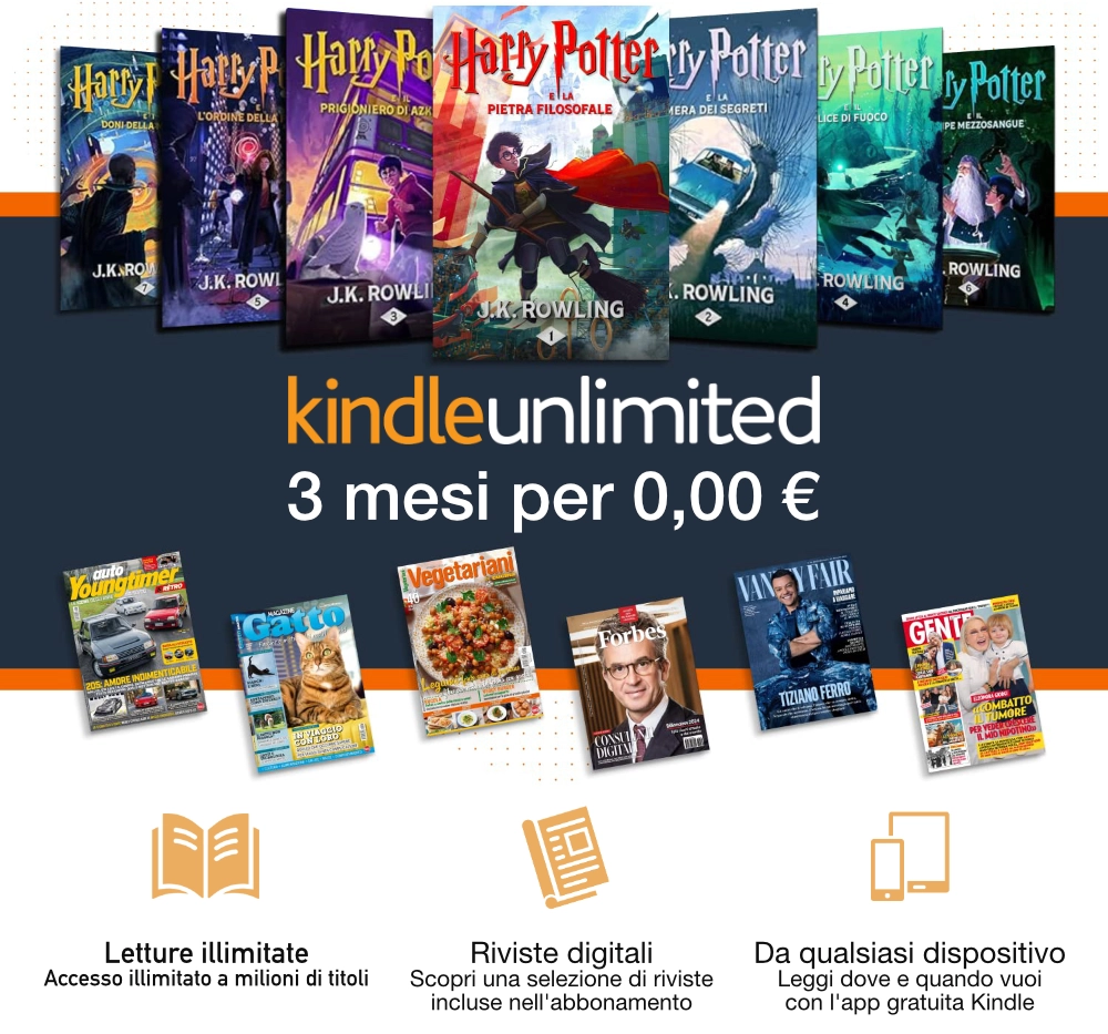Kindle unlimited gratis per 3 mesi